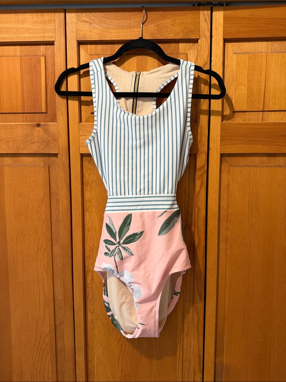 Albion Fit Island Fever Floral Stripe Swimsuit